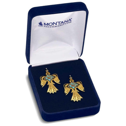 Montana Silversmiths Western Lifestyle Crafted Turquoise Drop/Dangle Earrings