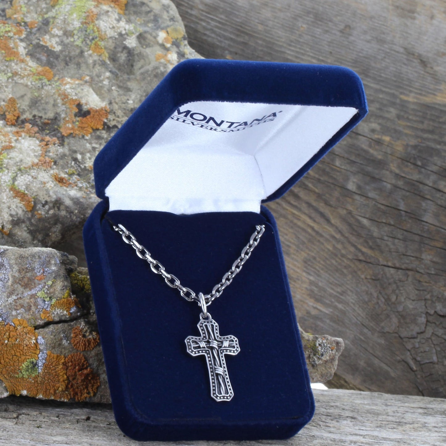 Montana Silversmiths Western Lifestyle Men's Cross Necklace