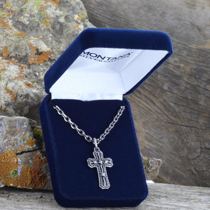Montana Silversmiths Western Lifestyle Men's Cross Necklace