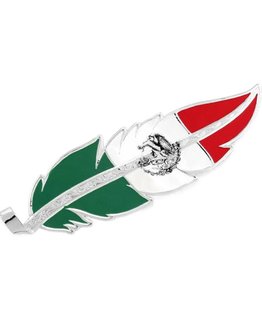 Montana Silversmiths Mexico Flag Hat Feather