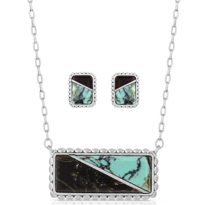 Montana Silversmiths Western Lifestyle Crafted Turquoise Jewelry Set