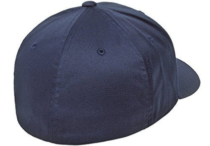 6277 Flexfit Wooly Combed Twill Cap,Navy,Adult XXL (7 3/8"- 8")