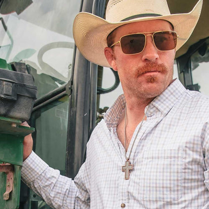 Montana Silversmiths Western Lifestyle Men's Cross Necklace