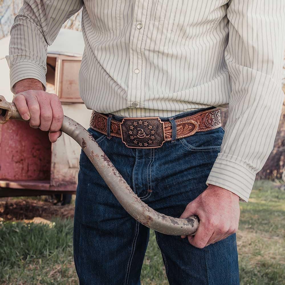 Montana Silversmiths 2nd Amendment Series Attitude Western Belt Buckle