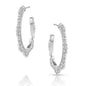 Montana Silversmiths Floral Edge Hoop Earrings - ER5713