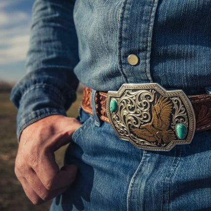 Montana Silversmiths Western Lifestyle Wildlife Series Made in the USA Belt Buckle