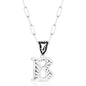 Montana Silversmiths Western Initial Pendant 18 Inch Adjustable Paperclip Chain Necklace