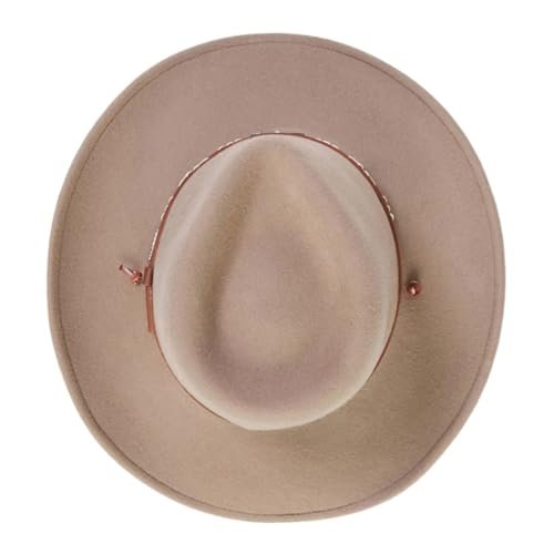 Stetson Men's Santa Fe Crushable Wool Hat (Black, Large)