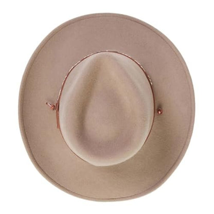 Stetson Men's Santa Fe Crushable Wool Hat (Black, Large)