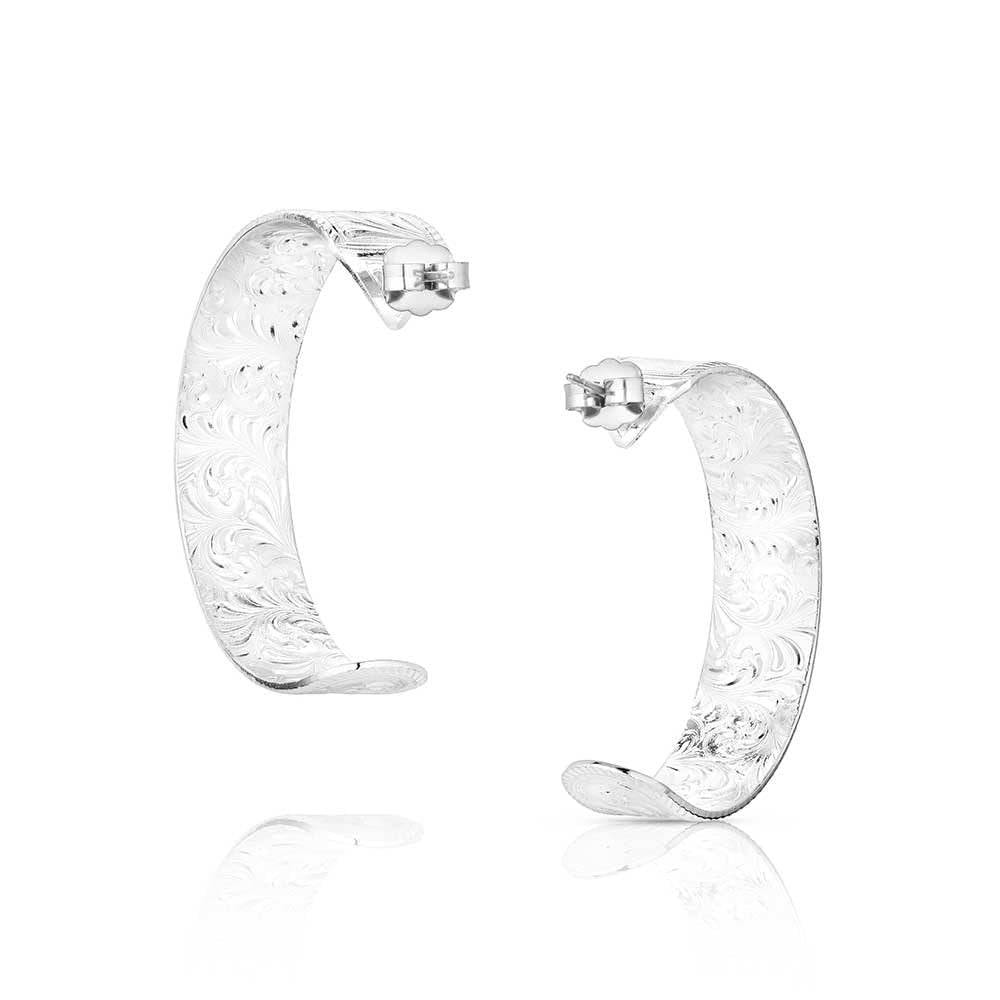 Montana Silversmiths Western Lifestyle Hoop Stud/Post Earrings