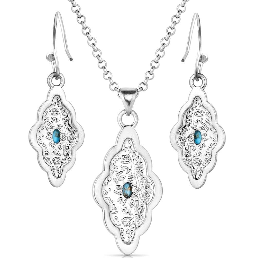 Montana Silversmiths Western Lifestyle Crafted Turquoise Jewelry Set