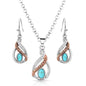 Montana Silversmiths Western Lifestyle Crafted Turquoise Jewelry Set