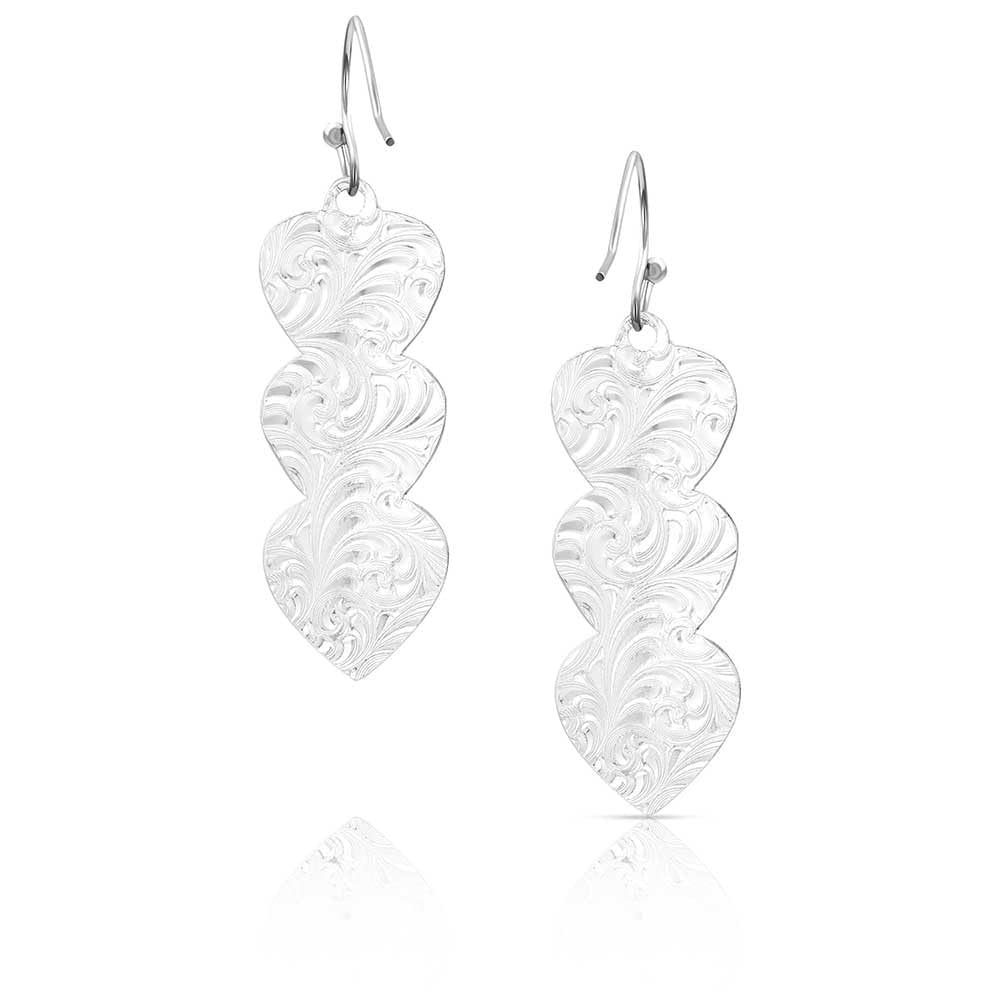 Montana Silversmiths Western Lifestyle Heart Earrings