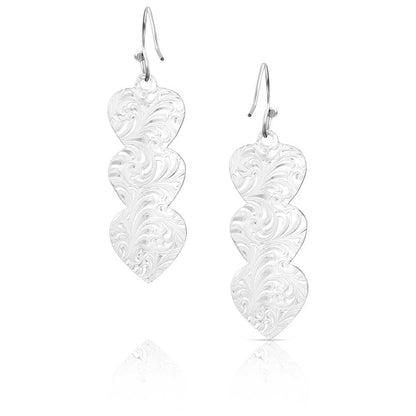 Montana Silversmiths Western Lifestyle Heart Earrings