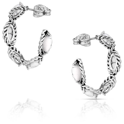 Montana Silversmiths Western Lifestyle Hoop Stud/Post Earrings