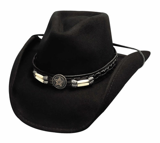 Bullhide Hats Skynard Pinchfront Felt Cowboy Hat 0445BL