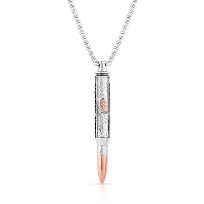 Montana Silversmiths Chris Kyle Officially Licensed Men's Necklace (I'll Cover You Sniper Bullet)