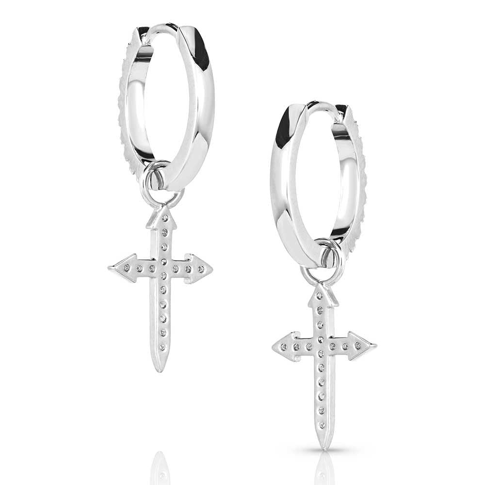 Montana Silversmiths Western Lifestyle Cross Earrings