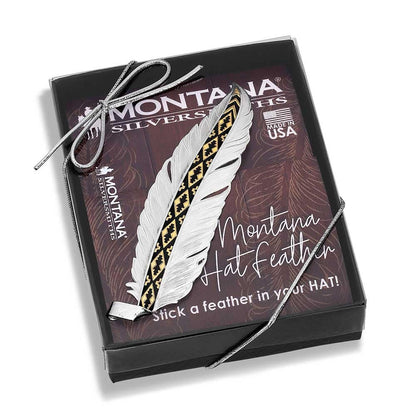 Montana Silversmiths Trust and Honor Hat Feather - HF5761, Brown
