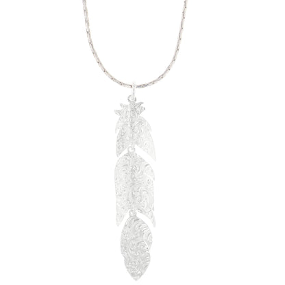 Montana Silversmiths Western Lifestyle Feather Necklace (Rose Gold Plume)