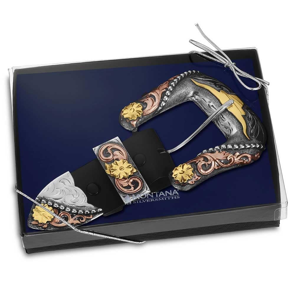 Montana Silversmiths Western Lifestyle 3 Piece Buckle Set