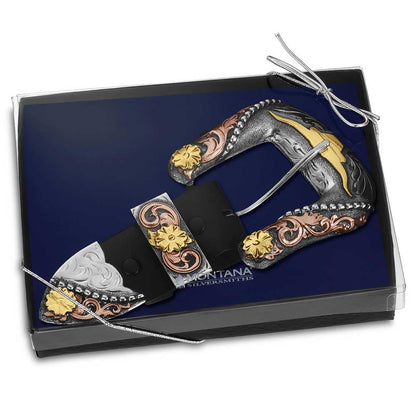 Montana Silversmiths Western Lifestyle 3 Piece Buckle Set