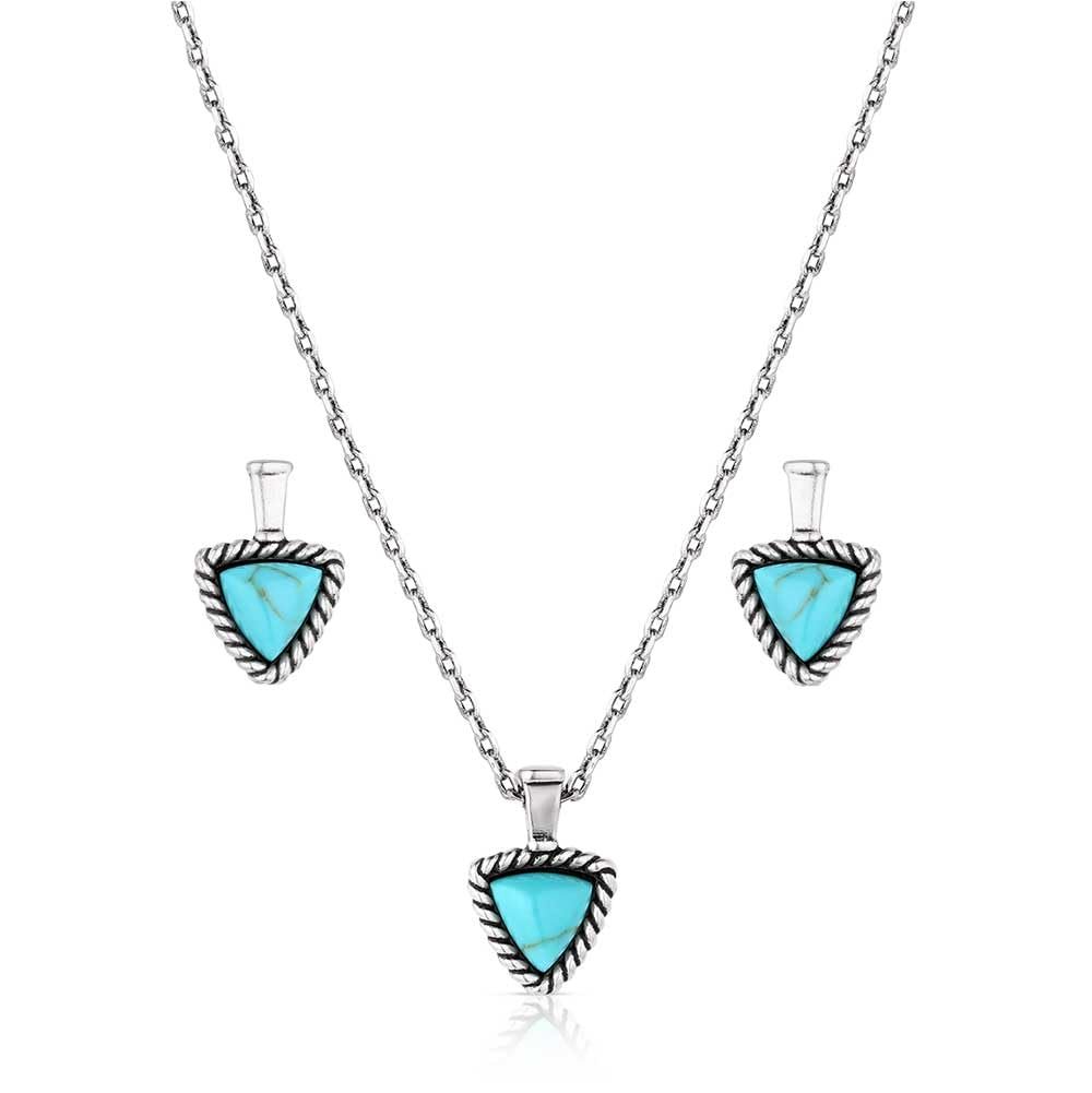 Montana Silversmiths Western Lifestyle Crafted Turquoise Jewelry Set