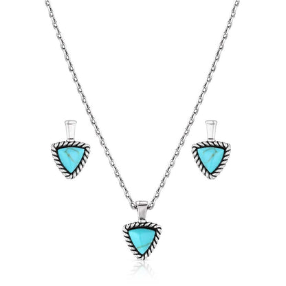 Montana Silversmiths Western Lifestyle Crafted Turquoise Jewelry Set