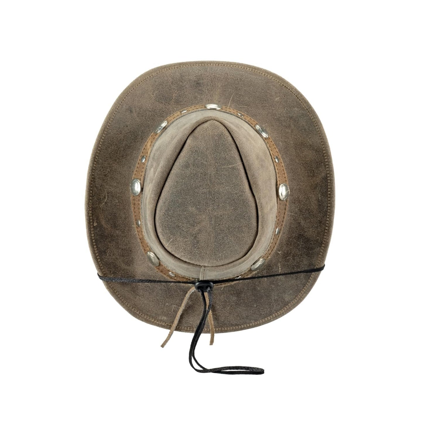 Bullhide Leather Crackled Brim 2 3/4" Cowboy Gray Hat