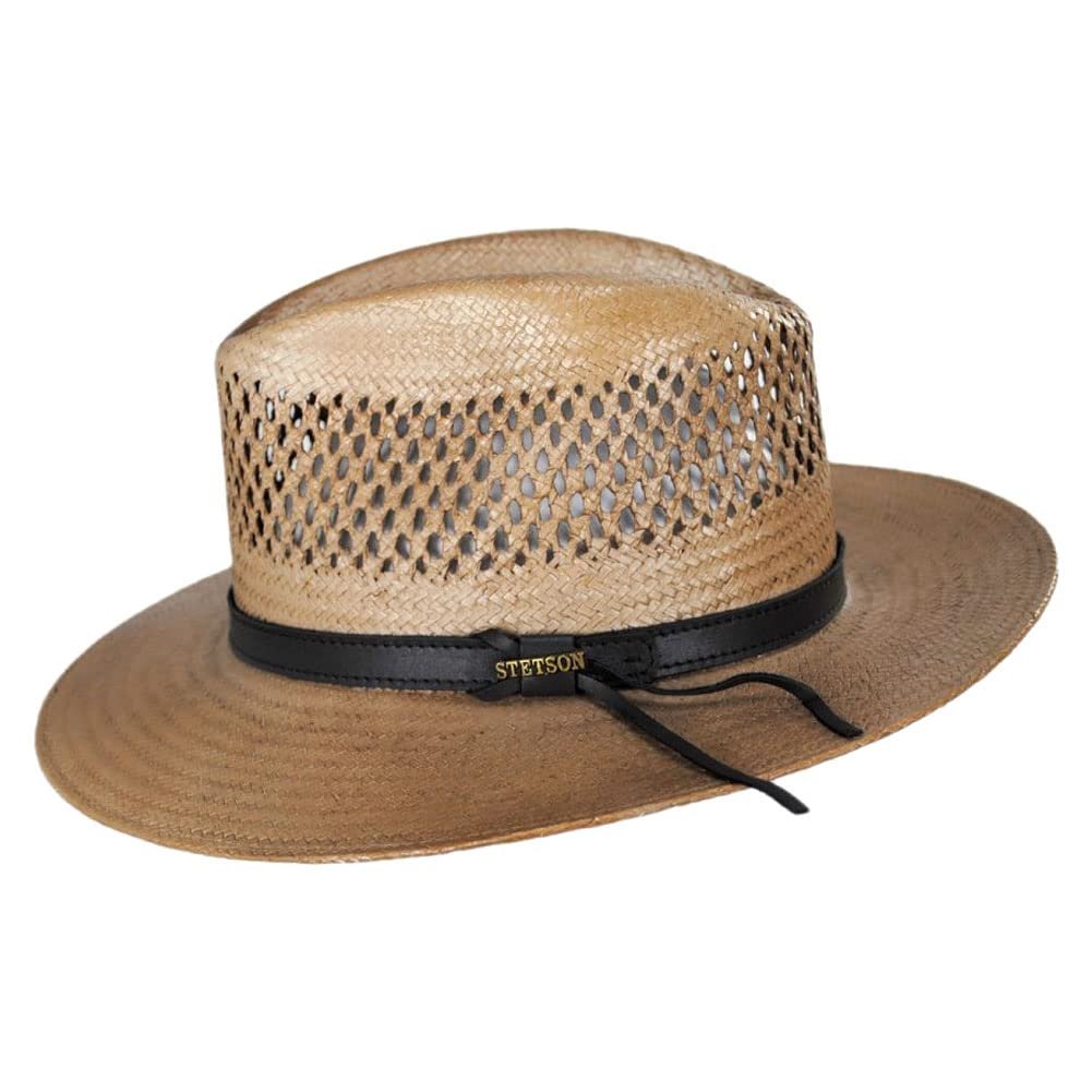 Stetson Men's Peak View Outdoor Straw Hat, Cooper, X-Large
