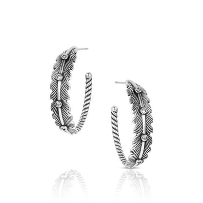 Montana Silversmiths Western Lifestyle Hoop Stud/Post Earrings