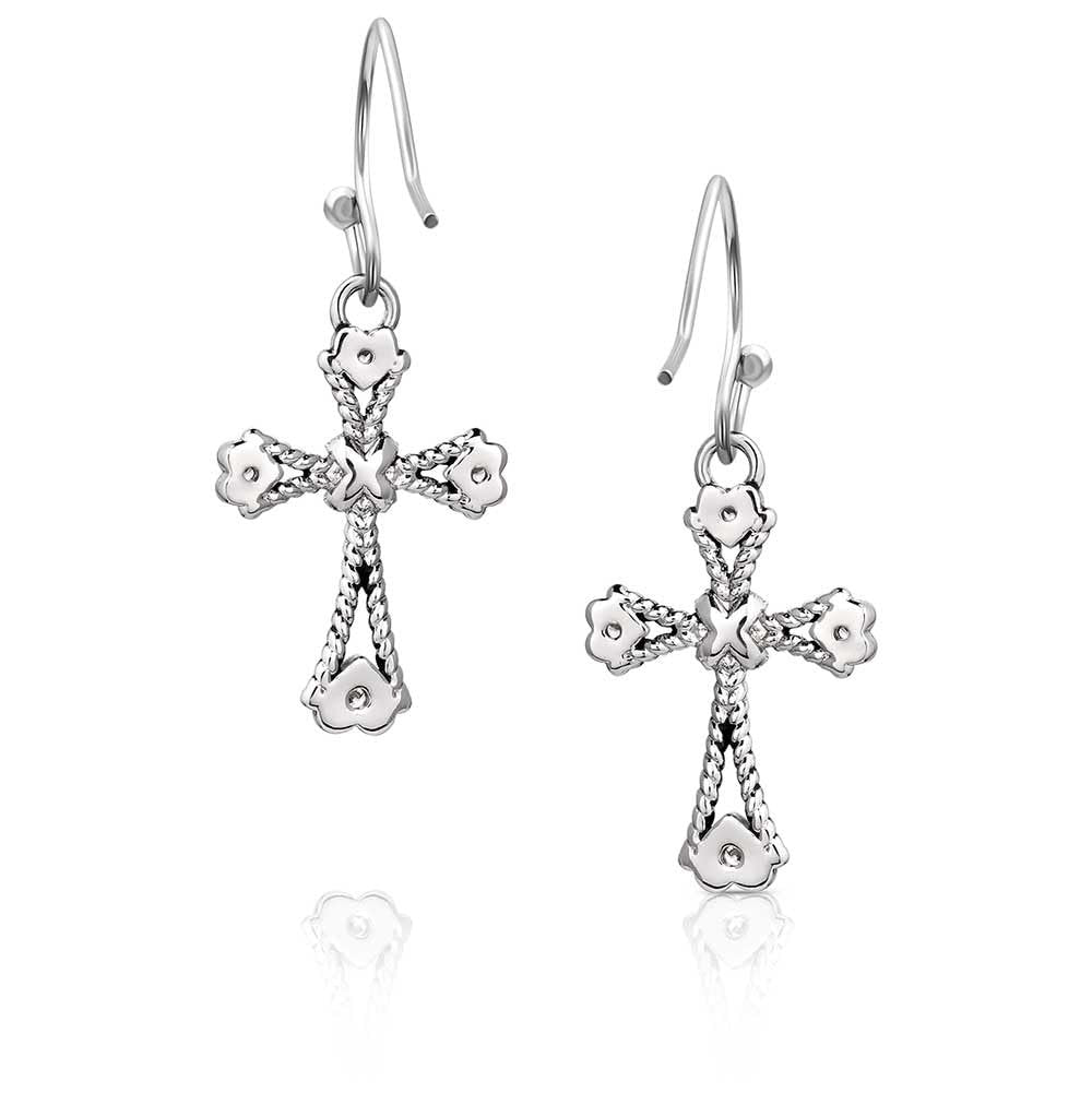 Montana Silversmiths Western Lifestyle Cross Earrings