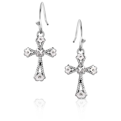 Montana Silversmiths Western Lifestyle Cross Earrings