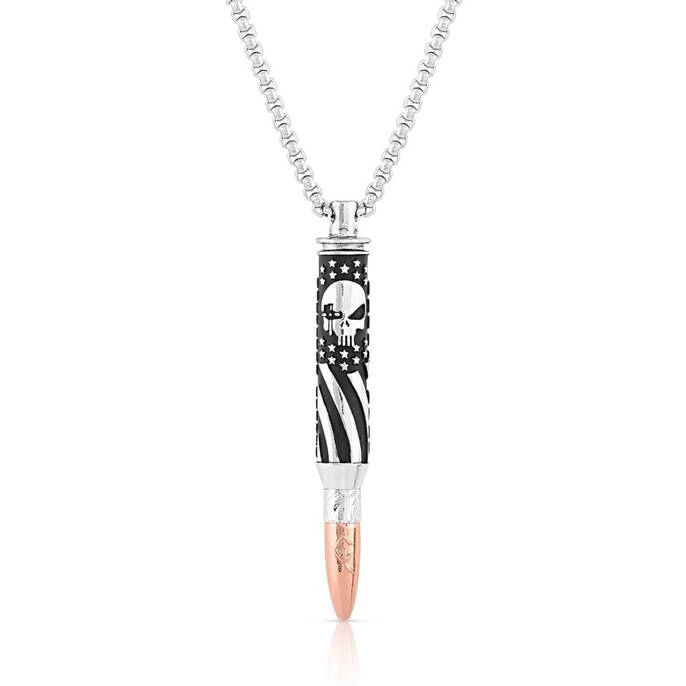 Montana Silversmiths Chris Kyle Officially Licensed Men's Necklace (I'll Cover You Sniper Bullet)