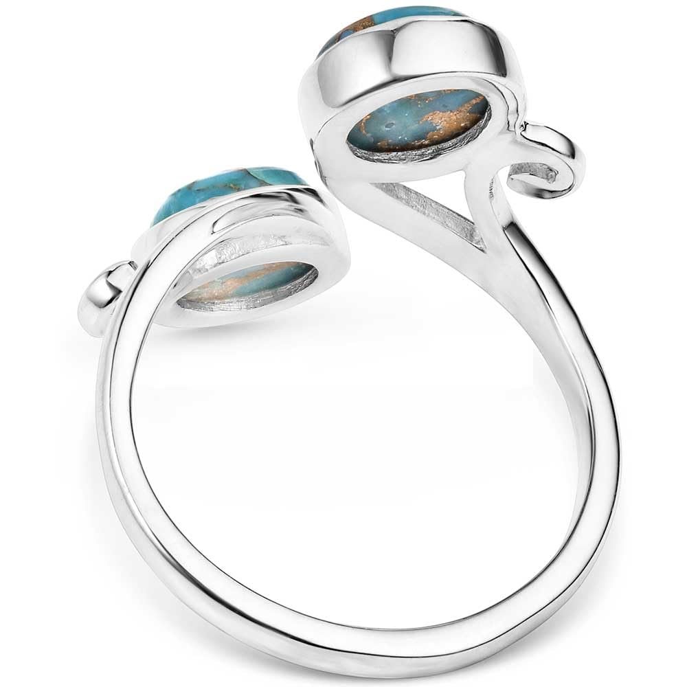 Montana Silversmiths Western Lifestyle Crafted Turquoise Wrap Ring