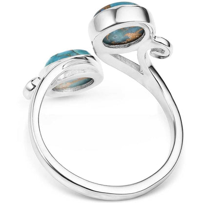 Montana Silversmiths Western Lifestyle Crafted Turquoise Wrap Ring