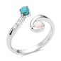 Montana Silversmiths Western Lifestyle Crafted Turquoise Wrap Ring