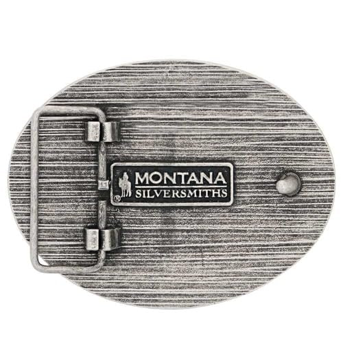 Montana Silversmiths Unisex We The People Antiqued Attitude Buckle Silver One Size