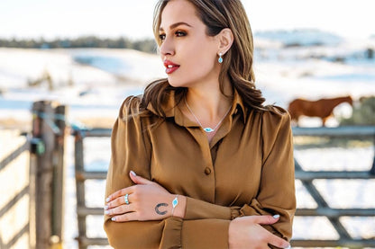 Montana Silversmiths Western Lifestyle Crafted Turquoise Wrap Ring