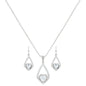 Montana Silversmiths Women's Hearts On A Swing Jewelry Set Silver One Size