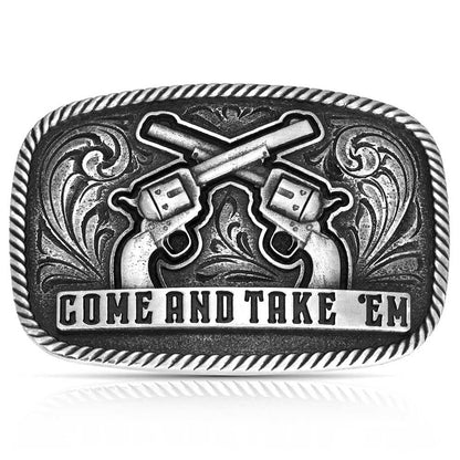 Montana Silversmiths 2nd Amendment Series Attitude Western Belt Buckle