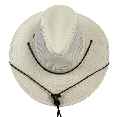 Broner Mens Solarweave Breezer Hat with Mesh Crown and Chincord