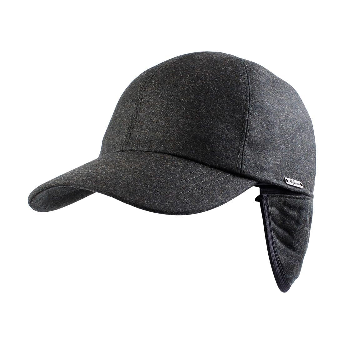 Wignes Wool & Cashmere Loro Piana Flannel Storm Syestem, Rain Repellent Baseball Cap with Earflaps
