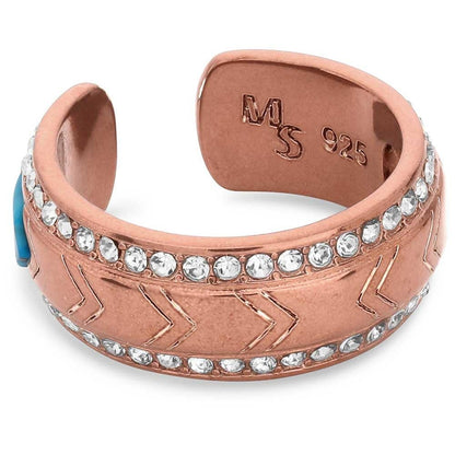 Montana Silversmiths Western Lifestyle Crafted Turquoise Wrap Ring