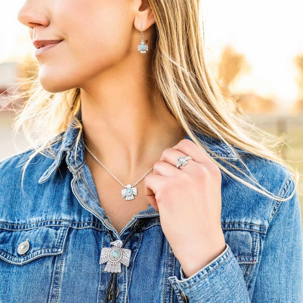 Montana Silversmiths Western Lifestyle Crafted Turquoise Wrap Ring