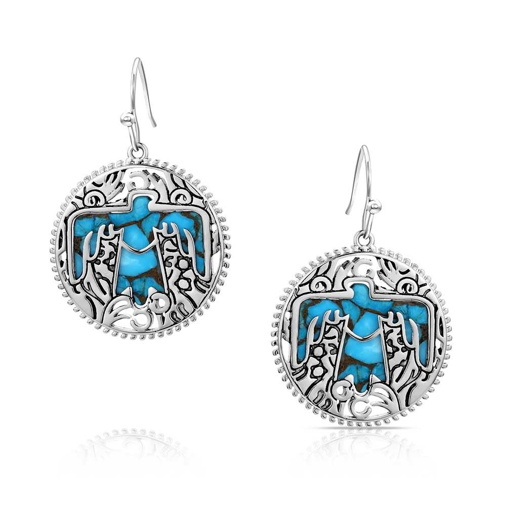 Montana Silversmiths Western Lifestyle Crafted Turquoise Drop/Dangle Earrings