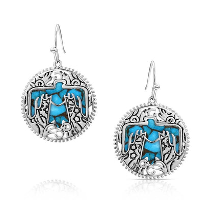 Montana Silversmiths Western Lifestyle Crafted Turquoise Drop/Dangle Earrings