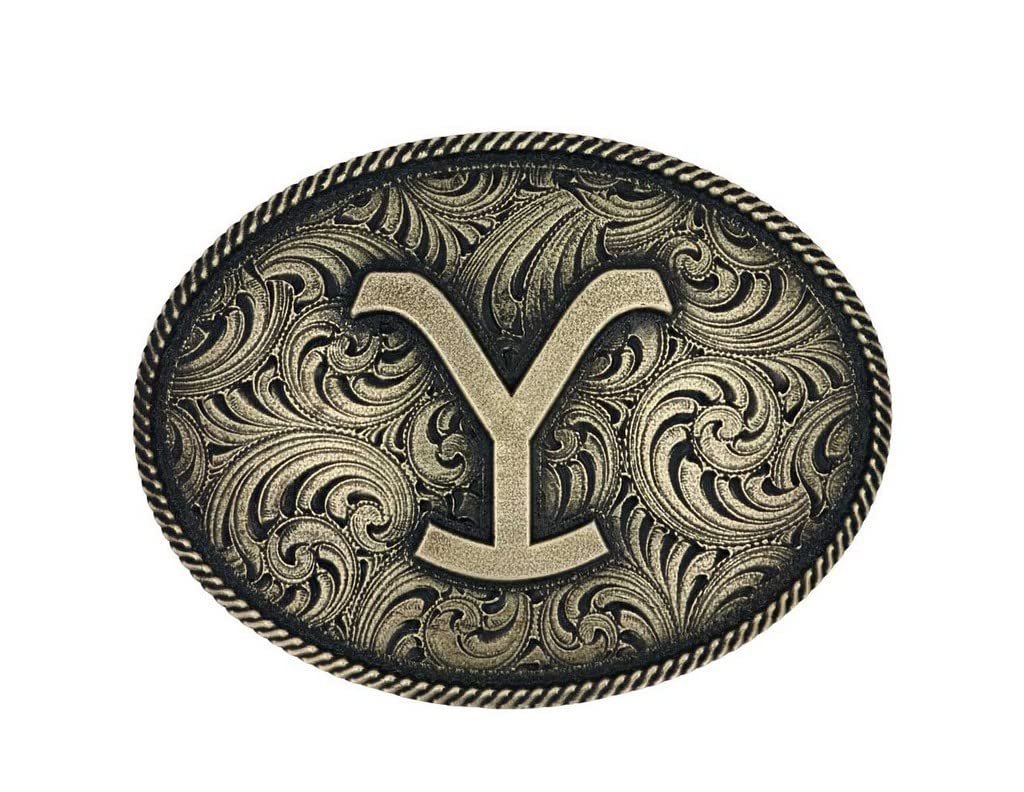 Montana Silversmiths Women's Yellowstone Floral Filigree Belt Buckle Silver One Size