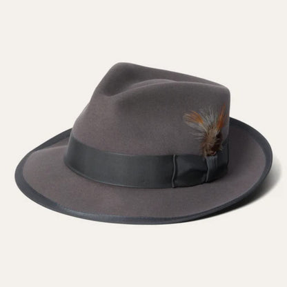 Stetson Mens Wool Felt Whippet Fedora Hat (Mink, Large)