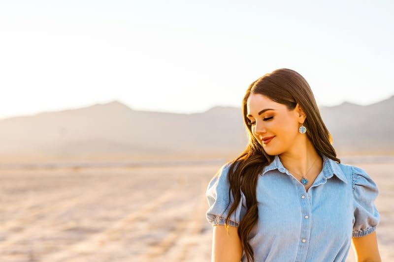 Montana Silversmiths Western Lifestyle Crafted Turquoise Drop/Dangle Earrings